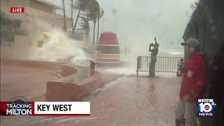 Outer bands of Hurricane Milton arrive in Key West