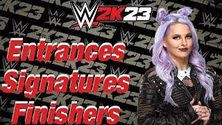 WWE 2K23 Entrances/Signatures/Finishers: Candice Lerae