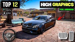 Top 12  OPEN WORLD Car Games Like Forza Horizon For Android | HIGH GRAPHICS