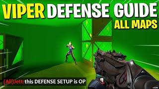 The Best Viper DEFENSE Setups for EVERY MAP in Valorant! (Smoke Orb One-Ways and Wall Setups)