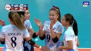 Adamson Lady Falcons end extended set 3 vs. UP Fighting Maroons | UAAP Season 86 Women's Volleyball