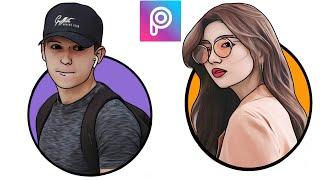 Cartoon Portrait Logo | VECTOR Portrait | PicsArt Editing Tutorial | Mobile Editing