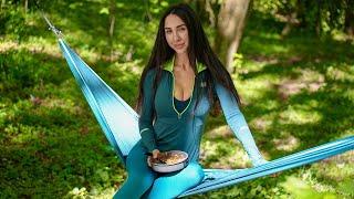 Solo Camping in the Open Air Forest in a Hammock! SOUNDS OF NATURE - ASMR #camping #asmr