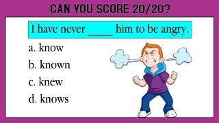 MIXED ENGLISH GRAMMAR TEST 20