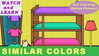 IDENTIFY SIMILAR COLORS | categorizing colored objects