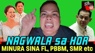 VP SARA PINAGMUMURA AT IPINAPAPATAY SINA PBBM AT FL LIZA HABANG NASA SILID NI ZULEIKA