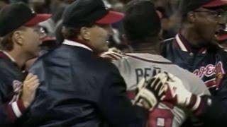 1991 NLCS Gm6: Pena fans Van Slyke for final out