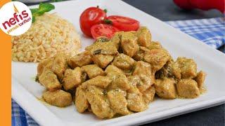 Creamy Chicken Mushroom Recipe - Chicken with Creamy Mushroom Curry Sauce