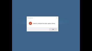 HDTV/HDMI Video Capture. (failed to initialize the video capture device bandicam)