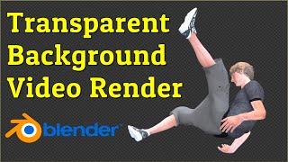 How to render a transparent background video in Blender