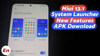 Official Miui 13.1 System Launcher | New Features | How to Install | APK Download