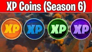 Where are all the XP Coins in Fortnite Chapter 2 Season 6 (Best way to get XP in Fortnite Season 6)