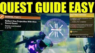 How to "Reflect hive projectiles with hive sword guard" Destiny 2 | The queens Part 1 Walkthrough