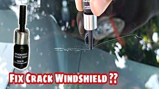 How To Fix Crack Windshield Car | It is work or Cap ? Windshield Repair Resin