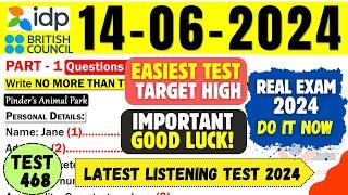 IELTS Listening Practice Test 2024 with Answers | 14.06.2024 | Test No - 468