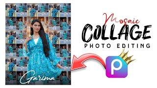 Mosaic Collage Photo Editing || Picsart Photo Frame Editing #collage #picsart  || Rc Editing Club