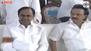 CM KCR Entry @ YS Jagan Pramana Sweekaram | Ys Jagan Oath As CM | Jagan Swearing in Cermony | Alo Tv