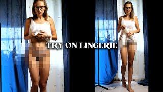 Try on Haul Transparent Lingerie with Tina