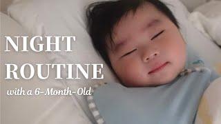JAPANESE MOM NIGHT ROUTINE WITH A BABY |  6 MONTHS OLD BABY | JAPANESE COOKING