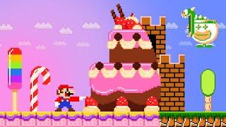 What If Every Seed Makes Mario Touches Turns Everything into CAKE | ADN MARIO GAME