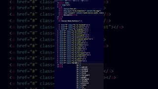 Social Media Buttons in html css #shorts #coding