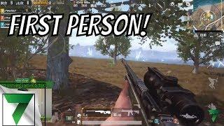 PUBG MOBILE FIRST PERSON!!