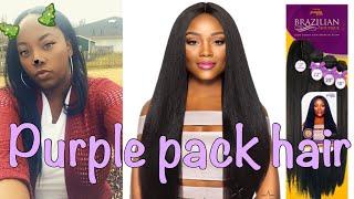 Outre Purple Pack Brazilian Boutique Virgin Volume Pressed All in One Pack with Closure