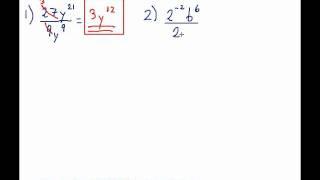 Exponents - Simplifying Expressions #1-2