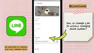 How to change Line ID without changing phone number