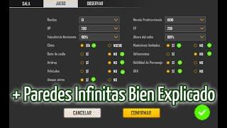 COMO CREAR SALAS PARA PVP PAREDES GLOO INFINITAS FREEFIRE BIEN EXPLICADO