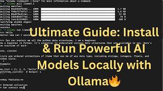 ChatGPT Alternative: Run Open-Source AI Models on Your Computer | Ollama Tutorial 