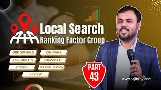 Google’s Local Search Ranking Factor Groups in Local SEO Campaign | Sajib Roy