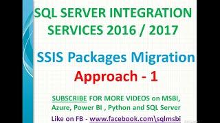 SSIS Packages Migration | SSIS migration from one server to another