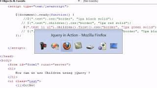 how to use children using jquery