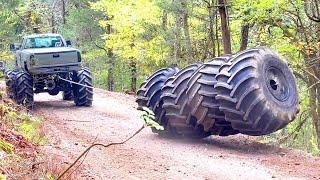 Monster Truck Tire Bowling Ball.... The Pins Are My Trucks