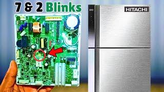 Testing Hitachi Refrigerator Circuit Board | Blinks 7 & 2 Times