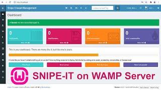 SNIPE-IT Download and install on localhost using WAMP server || Snipe IT asset management