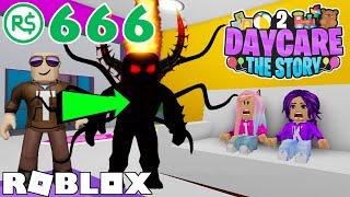 I Became the Monster for 666 Robux! / Daycare 2 (Bad Ending)