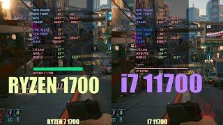 Intel i7 11700 vs AMD Ryzen 7 1700