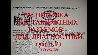 Распиновка нестандартных разъемов для диагностики. Часть 2.