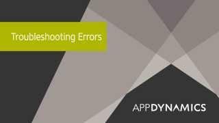 Troubleshooting Errors