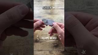 EASY ORIGAMI SHEEP TUTORIAL | ORIGAMI WORLD ANIMALS CRAFT SHEEP FOLDING | SHAUN THE SHEEP CRAFTING