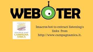 Imacros Bot - Campagna Amica Link Scraper