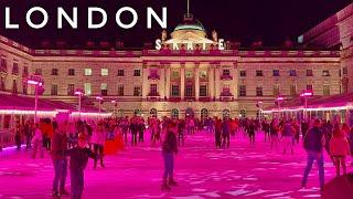 Luxury London Christmas Walk Tour 2024 | West End Christmas Lights | London Walk 2024 [4K HDR]