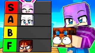 RANKING my Friends in Minecraft!