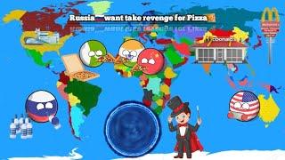 Russiawant take revenge for PizzaFull Video | Country Ball | Maker of country ball | Full Video