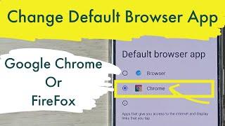 Vivo T2x 5G : How to Change Default Browser App | Google Chrome | Firefox