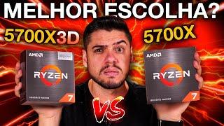 RYZEN 7 5700X3D vs RYZEN 7 5700X: QUAL é a DIFERENÇA? TESTES em JOGOS, DESEMPENHO, CONSUMO e PREÇO