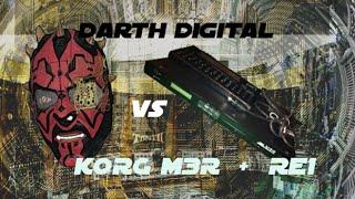 Korg M3R synthesizer + Korg RE1 rare programmer vs Darth Digital