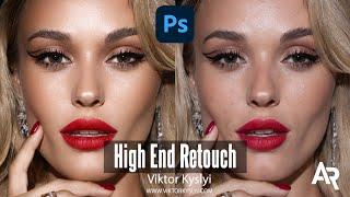 High End Retouch  Dodge and burn Frequency Separation Edit in Photoshop